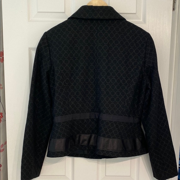 Women's Black Patterned Jacket/Blazer - Picture 3 of 7
